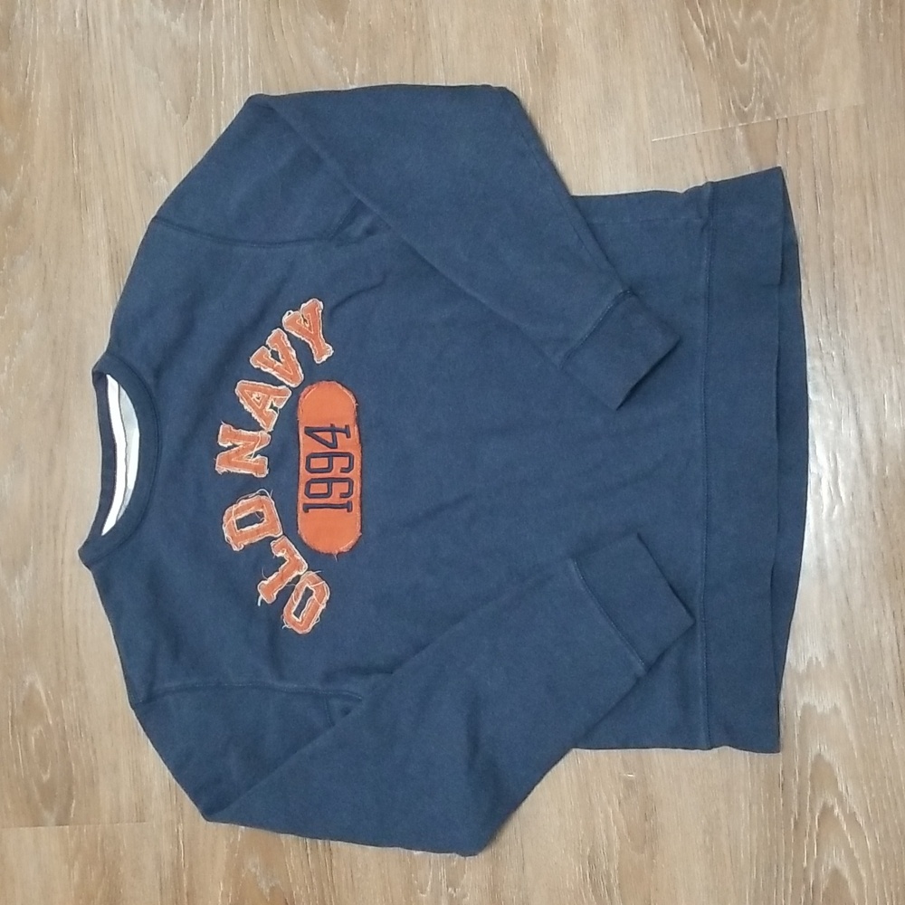 (M) Old Navy Basic Issue Classic Logo Sweatshirt Casual Crew Neck Loungewear